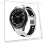 Thumbnail Two Color Stripes Reverse Buckle Silicone Watch Band — Bands, Samsung