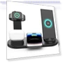 Thumbnail Four-in-one Mobile Phone Wireless Charging Base — Power Hubs