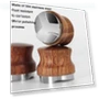 Превью Pear Wood Stainless Steel Coffee Compressor — Tampers