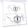 Thumbnail Stainless Steel Coffee Pot with Strainer — Stovetop Moka Pots