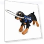 Thumbnail Anti-Collision Ring for Dogs — Sunglasses