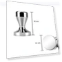 Превью Stainless Steel Powder Press Flat Bottom Coffee Powder Hammer — Coffee & Espresso Machine Components
