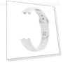 Thumbnail Solid Color Metal Reverse Buckle Flat Silicone Watch Band — Smartwatch Straps, Huawei