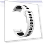 Thumbnail Two Color Stripes Reverse Buckle Silicone Watch Band — Bands, Samsung