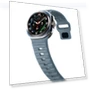 Thumbnail Wave Texture Reverse Buckle Silicone Watch Band — Smartwatch Straps, Samsung