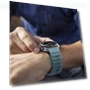Thumbnail Wave Texture Reverse Buckle Silicone Watch Band — Smartwatch Straps, Samsung