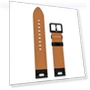 Thumbnail Metal Button Switch Leather Watch Band — Watch Accessories, Garmin
