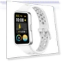Metal Head Round Hole Nail Button Silicone Watch Band — Girls' Watch Straps, Huawei