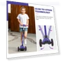 Thumbnail LED Lighted Wheels Kids Scooter with Adjustable Handlebars — Balance Bikes, EVLIQUIL
