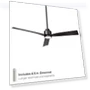 Thumbnail Smart Home Ceiling Fan with LED Light Kit — Ceiling Fan Wall Controls, WAC Lighting