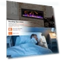 Thumbnail Electric Fireplace Wall Mounted and Recessed with Remote Control — Tabletop Fireplaces, BETELNUT