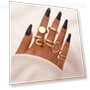 Превью Gold Stackable Rings Set for Women — Stacking, FAXHION