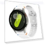 Wavy Grain Stitched Reverse Buckle Silicone Watch Band — Girls' Watch Straps, Samsung
