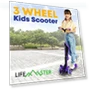 Превью Foldable Seat Kids Scooter with LED Wheel Lights — Push Scooters, Lifemaster