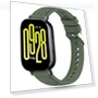Stripe Texture Silicone Watch Band — Smartwatch Straps, Redmi
