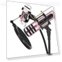 Thumbnail Condenser Microphone Dual Mobile Phone Karaoke Live Singing Microphone — Condenser, BGN