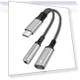 2 in 1 USB-C to PD 60W Charging + 3.5mm Audio Adapter — Adapters