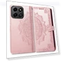 Превью Mandala Flower Embossed Leather Phone Case — Flip Cases, Honor