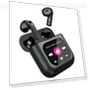 Thumbnail TWS Bluetooth Earphone with LCD Touch Screen, 8GB Memory, ENC HD Calls, Low Latency — Audio Gear