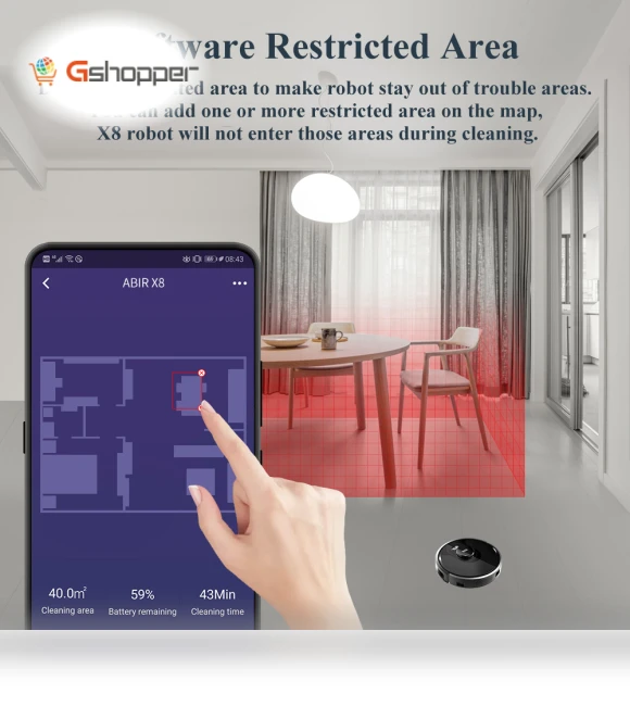 Laser Robot Vacuum with Multi-Floor Mapping, Zone & Area Cleaning — Smart Cleaning Robots, ABIR