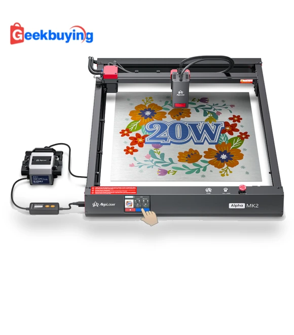 20W Laser Engraver with Smart Screen, 400x410mm — Engraving Equipment & Accessories, AlgoLaser