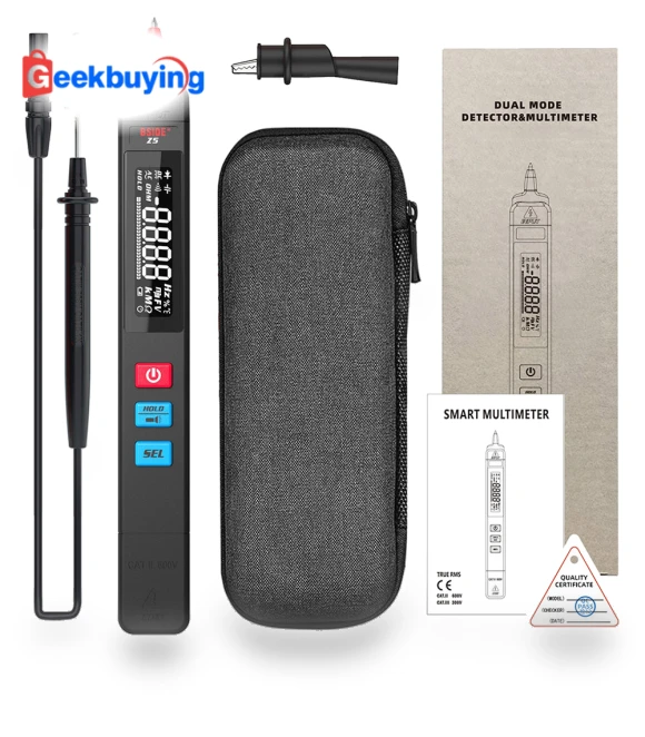 Digital Multimeter, Smart Pen Type, EBTN LCD Screen, Voltage Detector, DC AC Capacitance Ohm NCV Hz Diode Continuity... — Electrical Testers, BSIDE
