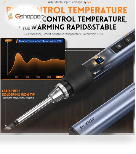 Digital Display Constant Temperature Soldering Iron — Soldering Tools, FNIRSI