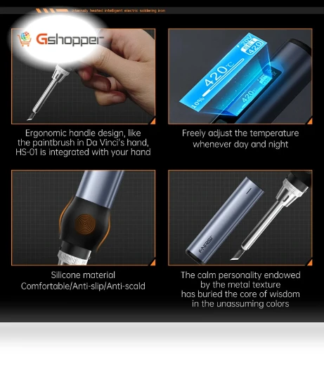 Digital Display Constant Temperature Soldering Iron — Soldering Tools, FNIRSI