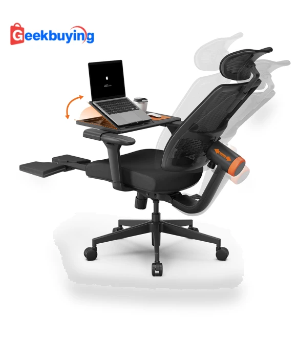Ergonomic Chair with Footrest and Detachable Workstation — Footrests, NEWTRAL