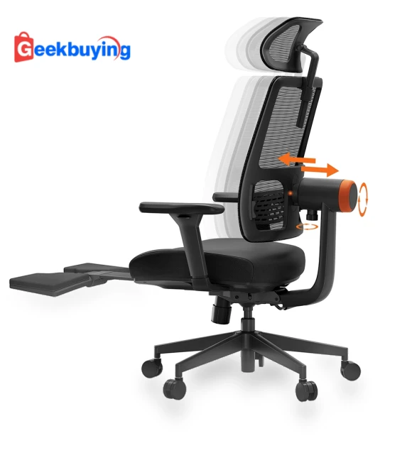 Ergonomic Chair with Footrest, Auto-Following Backrest, Adaptive Lower Back Support — Gaming Chairs, NEWTRAL