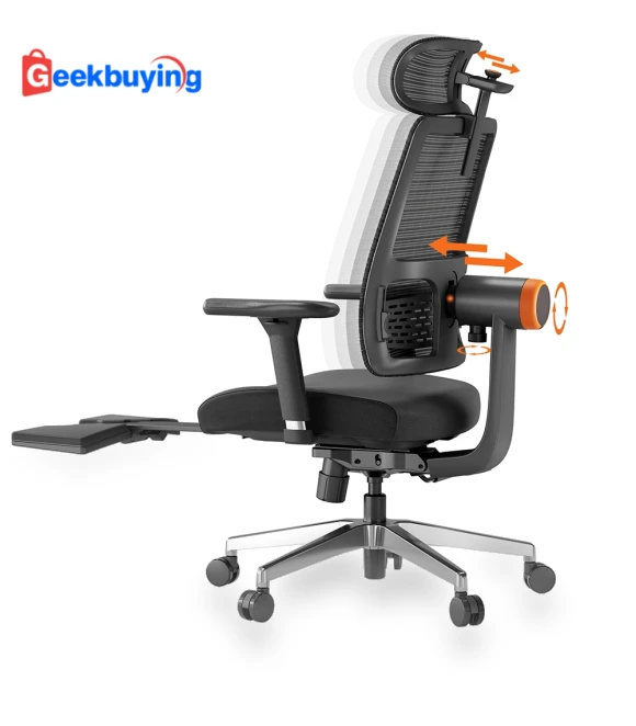 Ergonomic Chair with Footrest, Auto-Following Backrest Headrest, Adaptive Lower Back Support — Gaming Chairs, NEWTRAL