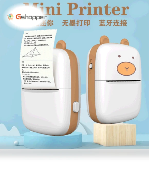 Smart Pocket Mini Printer with Bluetooth Connection — Portable Printers
