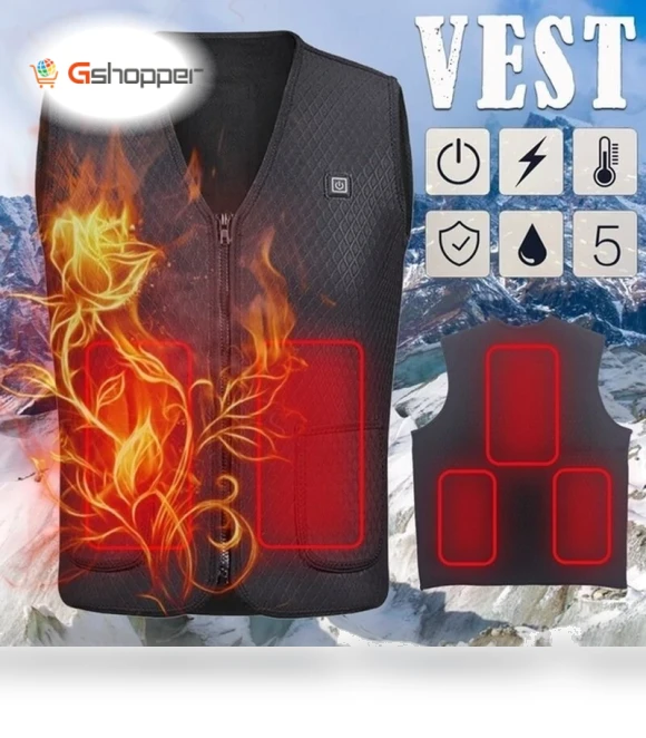 Smart Heating Vest with USB — Men's Vests