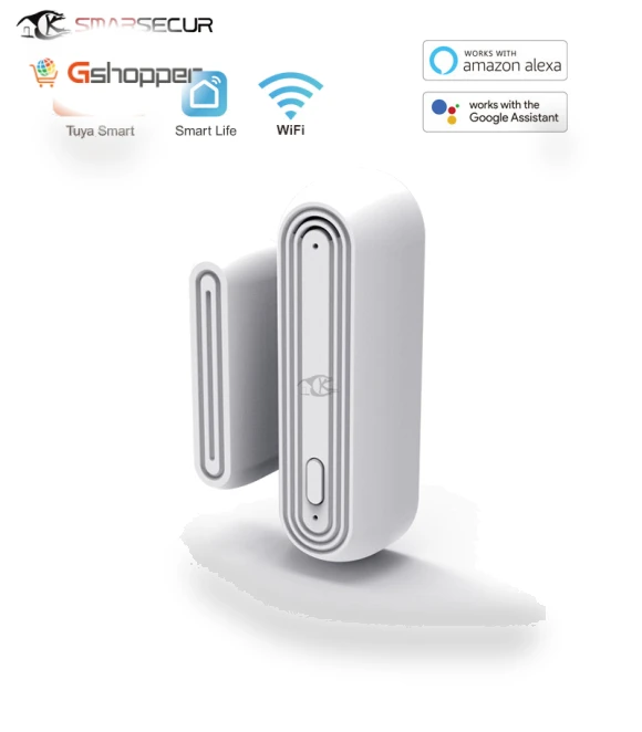 Graffiti Smart WiFi Door Magnet Wireless Door and Window Sensor — Smart Home Security, Tuya
