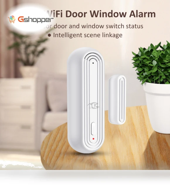 Graffiti Smart WiFi Door Magnet Wireless Door and Window Sensor — Smart Home Security, Tuya