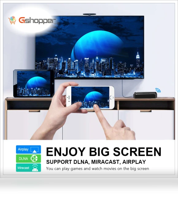 Android 10.0 Smart TV Box with WiFi — Streaming Devices, X96