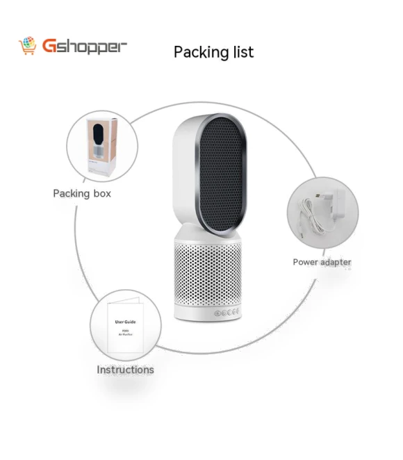 Intelligent Desktop Air Purifier with Negative Ion Technology — Portable Air Purifiers