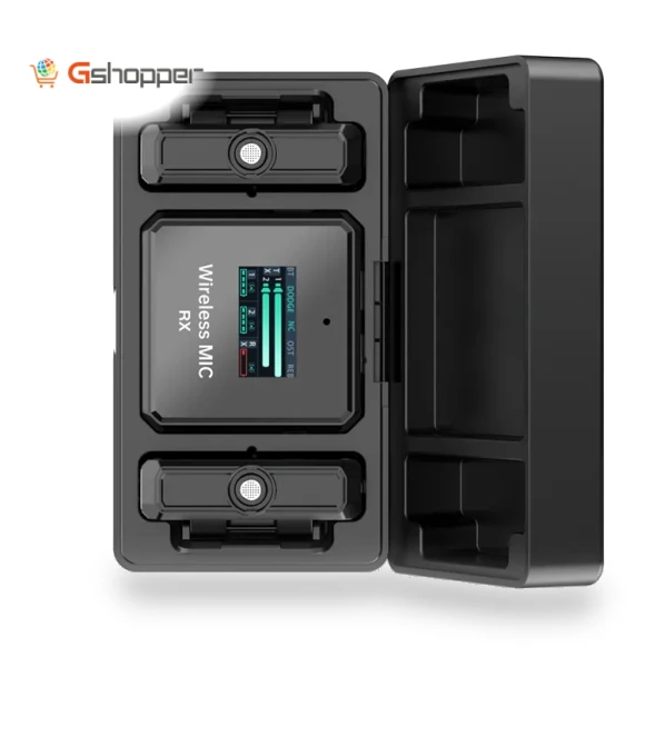 Wireless Lavalier Microphone with Intelligent Charging, 2.4G Digital Display, Noise Reduction — Wireless Systems