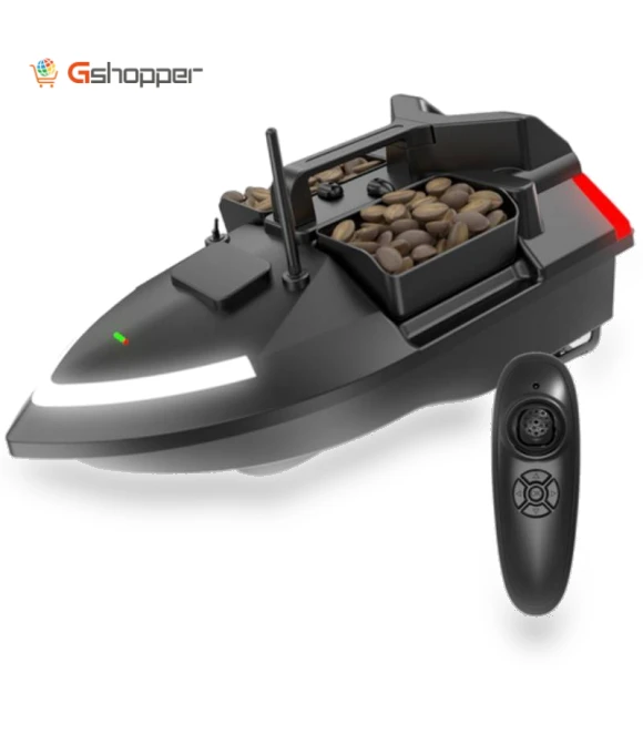 Intelligent 3 Hoppers Fixed-point Nesting RC Carp Fishing Bait Boat With Dual Motor — Downriggers, Flytec