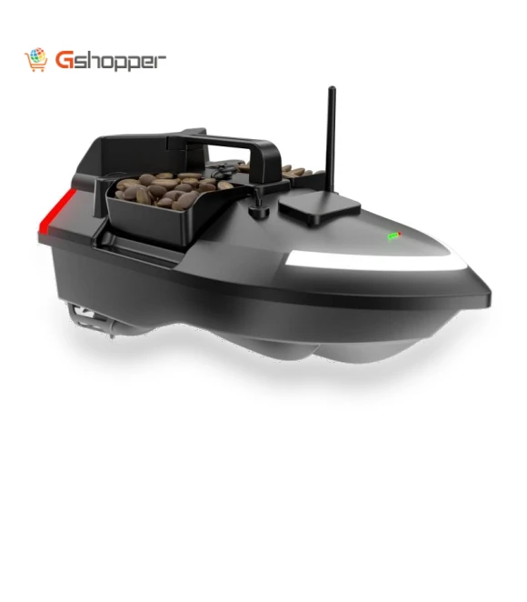 Intelligent 3 Hoppers Fixed-point Nesting RC Carp Fishing Bait Boat With Dual Motor — Downriggers, Flytec