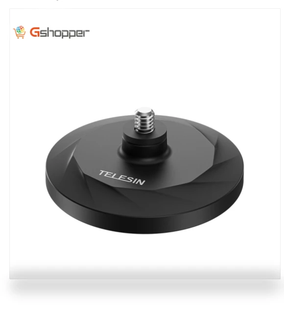 Magnetic Base Mounting Bracket with 1/4" Connector for DJI Pocket 3 / Insta360 Smart Phones — Mounting Solutions, TELESIN