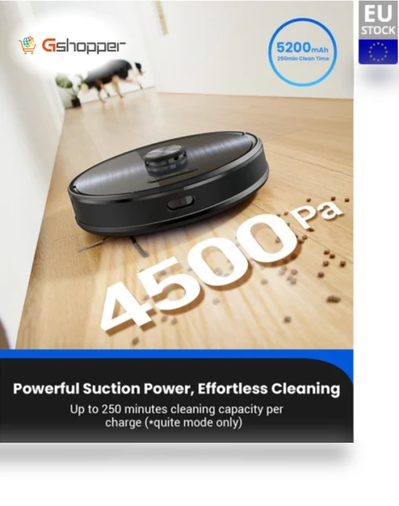 Robot Vacuum Cleaner with Laser Navigation and Dual Mops — Smart Cleaning Robots, Proscenic