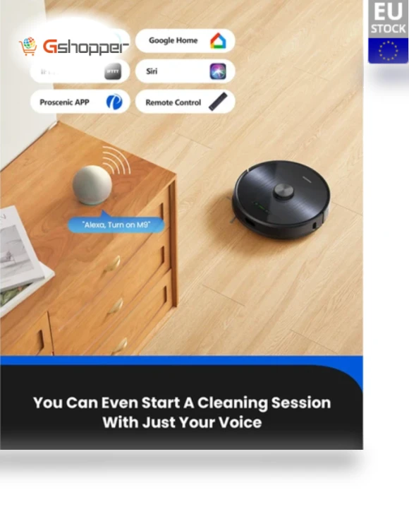 Robot Vacuum Cleaner with Laser Navigation and Dual Mops — Smart Cleaning Robots, Proscenic