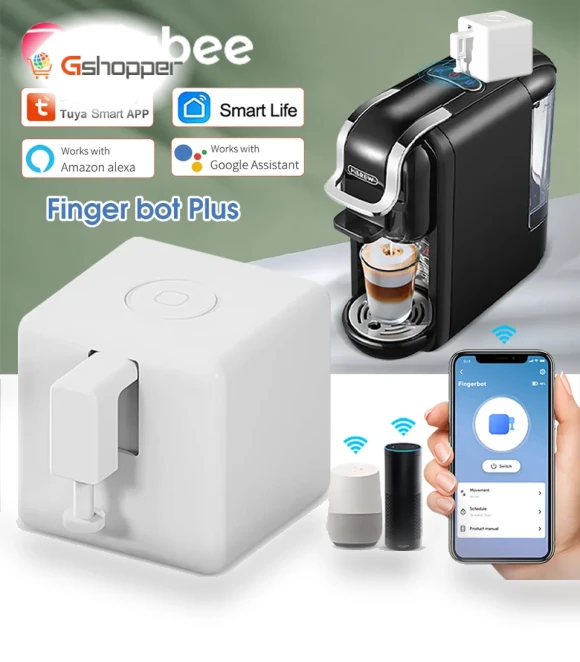 Smart Finger Robot Remote for Computer Boot and Elevator Call — Smart Home Hubs & Controllers, Tuya