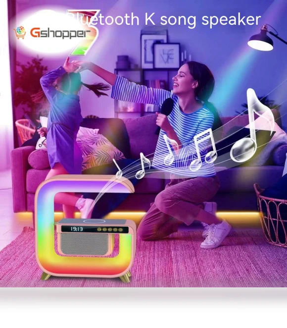 Big G Smart Stage Light Bluetooth Speaker with Colorful Atmosphere Light — Portable Audio Solutions