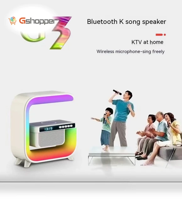 Big G Smart Stage Light Bluetooth Speaker with Colorful Atmosphere Light — Portable Audio Solutions