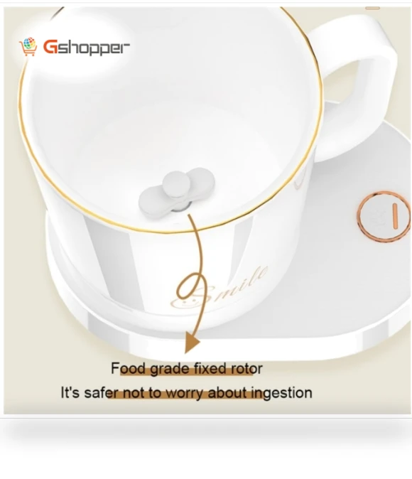 Wireless Charger Smart Stirring Mug - Automatic Self-Stirring Coffee Mug — Beverage Warmers