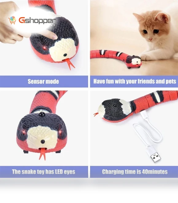 Smart Sensing Snake Electron Interactive Cat Toy — Cat Playthings