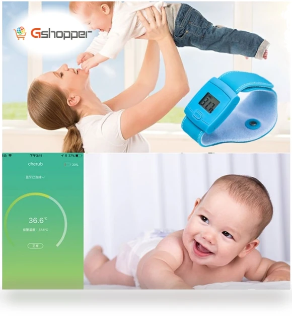 Smart Temperature Bracelet Bluetooth Thermometer for Kids and Babies — Baby Thermometers
