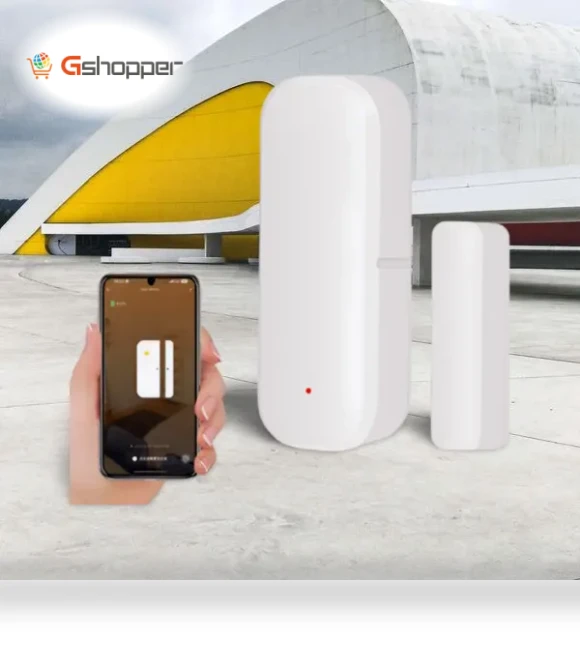 Wifi Door Magnet Smart Sensor with Alexa Compatibility — Smart Home Security, Tuya